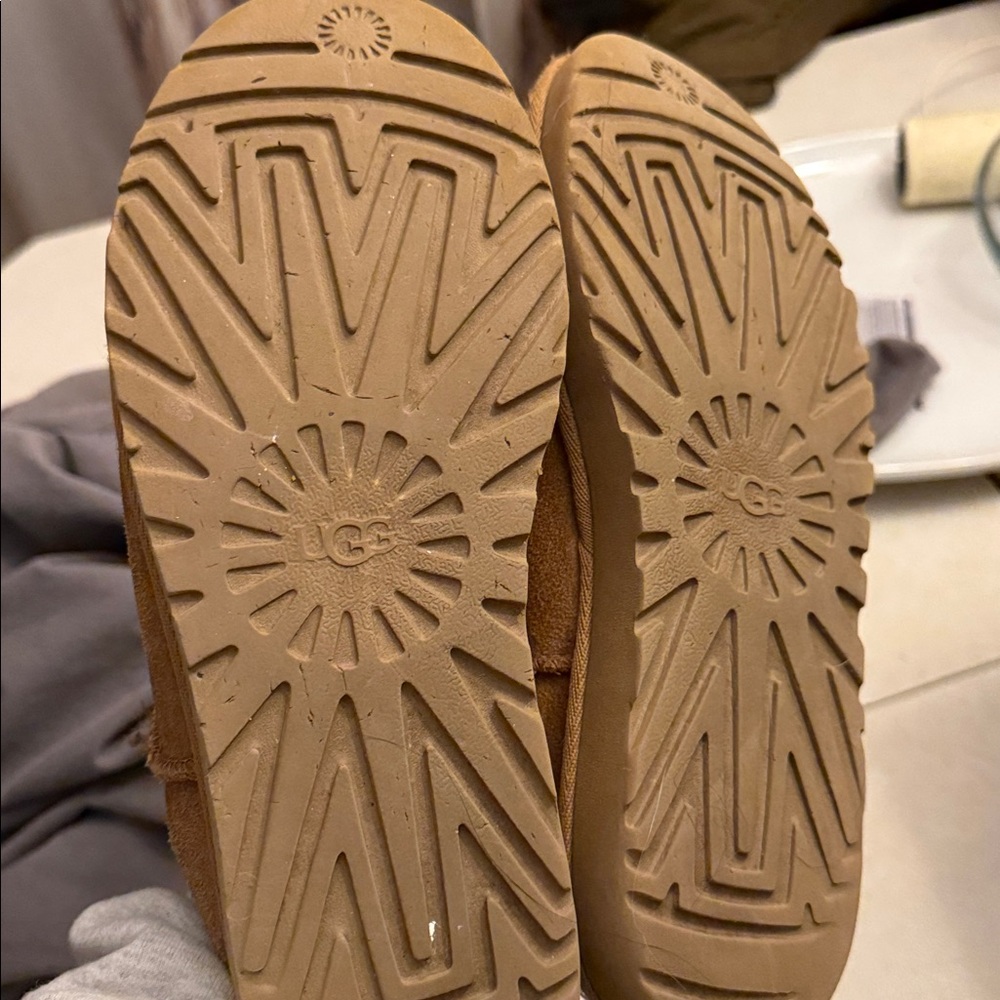 UGG Tan Suede Slippers - Picture 3 of 3